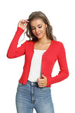 Women's Long Sleeve Cropped Cardigan Basic Knitted Sweater Button Down Ladies Short Cardigan Outwear | Women's Cardigan