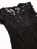 Women's Lace Inset Dress | Women's Evening Gowns