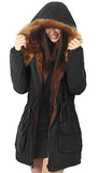 iloveSIA Womens Hooded Warm Coats Parkas with Faux Fur Jackets