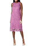 Women's Sleeveless Peacock Lace High Neck Midi Dress | Women's Lace Dresses