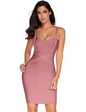 Women's Celebrity Bandage Bodycon Dress Strap Party Pencil Dress