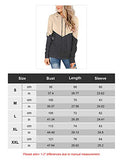 Womens Contrast Color Hoodie Casual Long Sleeve Loose Sweatshirts Ladies Lightweight Drawstring Pullover Jumper Tops | Original Brand