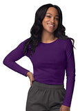 Purple Scrubs for Ladies - Long Sleeve Comfort Underscrub Tee - SIVVAN Womens Fall Fashion | Women's Tops and Blouses