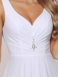 Women's High-Low Hemline Simple Chiffon Wedding Dress - Sara Clothes