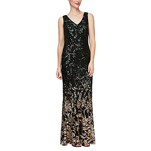 Women's Long Sleeveless And Short Sleeve Sequin Dresses