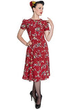 Hell Bunny Birdy 40s 50s Tea Party Pin Up Landgirl WW2 Retro Vintage Style Dress