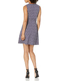 Women's Sleeveless Crew Neck Belted A-Line Dress with Pockets | Women's Work Dresses
