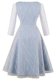 Women's Vintage 3/4 Length Sleeve Lace A-line Cocktail Party Dress | Women's Cocktail Dresses
