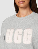 Women's W Madeline Fuzzy Logo Crewneck Pullover Sweater | Original Brand