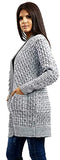 Women Crochet Knitted Oversized Cardigan Ladies Open Front Long Sleeve Plus Size Sheer Knit Solid Cardigan Top