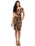 Women's Python Pleated Dress | Women's Work Dresses