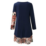 Women's Dress Sweet & Cute Dress Ladies Sexy Summer Casual Full Sleeve Square-Neck Floral Printed Dress Fancy Cocktail Dress Party Dress Maxi A-line Dress