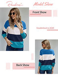 Womens Striped Sweater Chunky Knit Jumper Long Sleeve Pullover Knitwear Tops | Original Brand