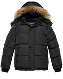 Wantdo Boy's Hooded Warm Winter Coat Thicken Puffer Jacket Waterproof Outwear