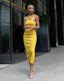 Women's Citronelle Strappy Rib Midi Dress by @signedblake | Women's Midi Dresses