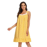 Nightgowns For Women Cotton Sleeveless Night Gown For Ladies Soft Sleepwear Woven Lace Nightdress Women's Sleepshirts | Women's Casual Dresses