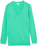 Bright Green Women's Classic-fit Lightweight Long-sleeve V-neck Sweater - Ae Store | Women's Jumpers