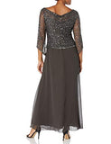 Women's Long Beaded Dress With Cowl Neck | Women's Evening Gowns