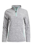 Nancy Recycled 1/4 Zip Fleece Sea Green | Original Brand | Women's Cardigan