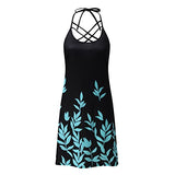 Dress for Women Summer, Women Sleeveless Print Midi Dresses Neck Dress Sex Sundress | Original Brand