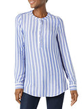 Blue Stripe Women's Long-Sleeve Woven Blouse - AE Store | Women's Tops and Blouses