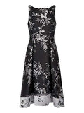 Women's Floral Jacquard Cocktail Dress