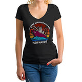 Ship Off Women's V-Neck Shirt | Original Brand | Women's Tops and Blouses