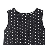 Summer Mini Dress for Women, Women's Casual Sundress Polka Dots Sleeveless Round Neck Beach Short Dresses | Original Brand