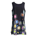 Vinatge Summer Dress for Women Sleeveless O-Neck Beach Printed Casual Dresses Daily Dress | Original Brand | Women's Work Dresses