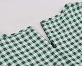 Women's Square Neck Polka Dots Check Plaid 1950s Vintage Dress | Original Brand | Women's Cocktail Dresses