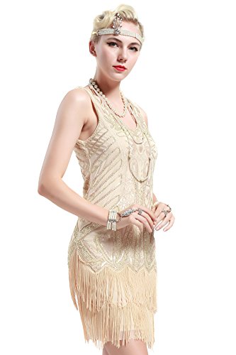 Gold shop flapper dress