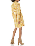 Women's Flannel Relaxed Fit Belted Shirt Dress