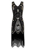 Women 1920s Flapper Dress Gatsby Vintage Plus Size Roaring 20s Dresses Fringed for Party Prom