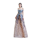 Heartgown Women's Sexy Sequins Mermaid Dresses Sparkly Evening Dress Long Prom Party Gowns