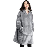 Oversized Hoodie, Wearable Hoodie Sweatshirt , Super Soft Warm Comfortable Robe, One Size Fits All, Men, Women, Girls, Boys, Friends | Women's Cardigan