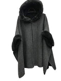 Women's Cardigan Shawl Cape Cloak Winter Warm Hoodie Cardigan Coat | Women's Sweaters