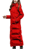 Flygo Women's Winter Maxi Removeble Hooded Long Down Jacket Parka Coat | Women's Coat & Jacket
