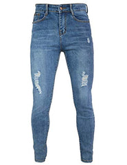 Women's Stylish Ripped Hole Jeans Lady Sexy Denim Fabric Trousers, Size 6-20 | Women's Jeans