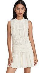 Women's Ruched Lace Dress