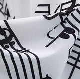 Christmas Dresses Fashion Winter Women Long Sleeve O-Neck Musical Notes Printed Big Skirt Daily Party Dress Xmas Dress | Original Brand | Women's Work Dresses