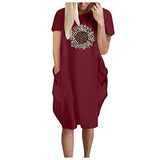 Women Summer Dress Sheath Dress Solid Color Short Sleeve 3D Print Loose Knee Length Bodycon Dress Backless Cocktail Dress Midi Party Dresses Sexy Tank Dresses | Women's Work Dresses