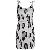 Summer Dresses for Women, Ladies Summer Casual Sleeveless V-Neck Sling Leopard Print Dresses Loose Dress Party UK Size | Women's Work Dresses