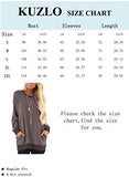 Women's Long Sleeve Tops Round Neck Color Block Loose Casual Sweatshirts with Pockets | Original Brand