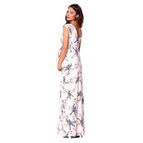 Women's Floral Short-Sleeved Dress Pregnant Women Maternity Long Dress | Women's Work Dresses