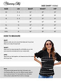 Womens Puff Sleeve Summer Tops Chiffon Short Sleeve Blouses White V Neck Pom Pom Shirts | Original Brand | Women's Tops and Blouses