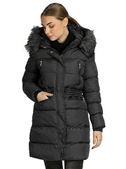 Womens Winter Coat Hooded Warm Parka Jacket Thickened Overwear