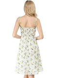 Women's Summer Spaghetti Strap Aline Dress Smocked Floral Sundress | Original Brand