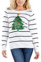 Tipsy Elves Funny Cute and Tacky Ugly Christmas Sweaters for Women Fun Sequin and Cute Designs for Hoilday Parties