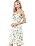 Women's Summer Spaghetti Strap Aline Dress Smocked Floral Sundress | Original Brand