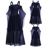 Women Dresses Chic Vintage Ladies Medieval Party Prom Dress Dress